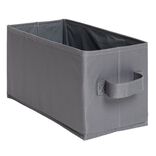 Panière de rangement pour Box Cube gris 31x15xH15cm