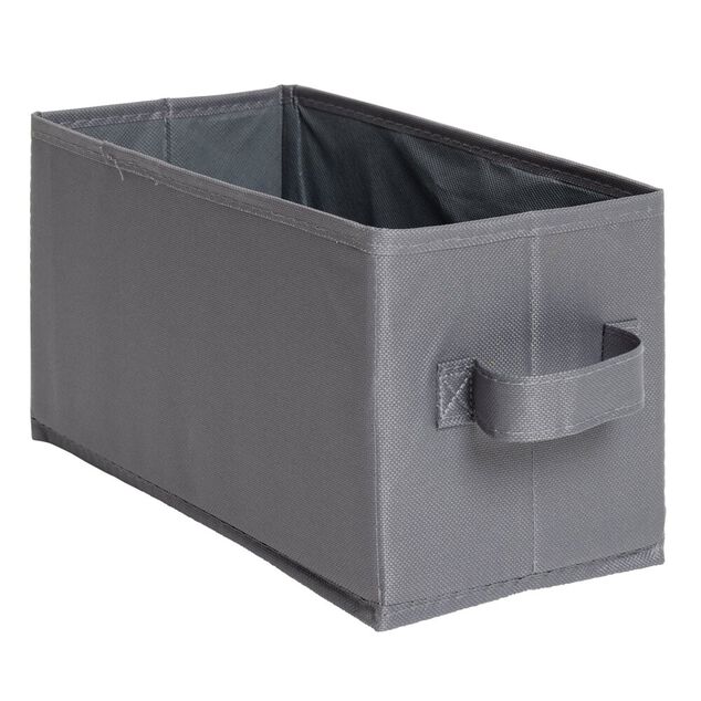 Panière de rangement pour Box Cube gris 31x15xH15cm