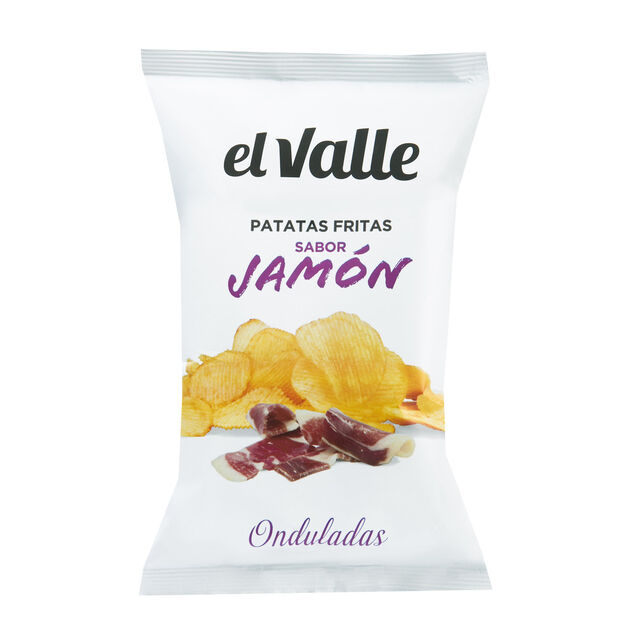 Chips ondul&eacute;es El Valle saveur jambon 130g