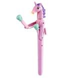 Stylo LED licorne articul&eacute; L19cm (2 mod&egrave;les rose ou blanc)