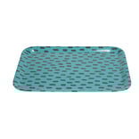 Plateau mélaminé vert 28,7x21,7x1,5cm