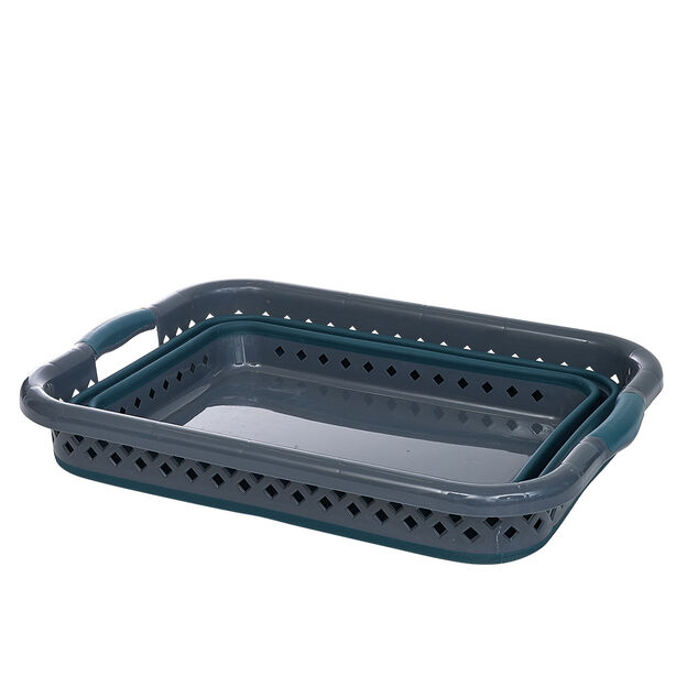 Bassine &agrave; linge r&eacute;tractable 60x44xH9/30 cm