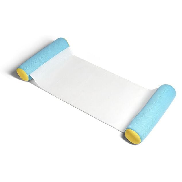 Hamac de piscine microbilles orange ou bleu 132x70xH18cm