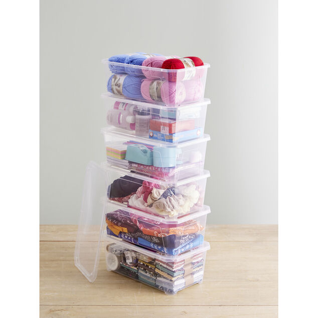 Bo&icirc;te 6L plastique transparent x6