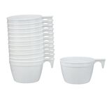 Tasse cappuccino plastique x12 blanc &Oslash;8,5xH5,5cm