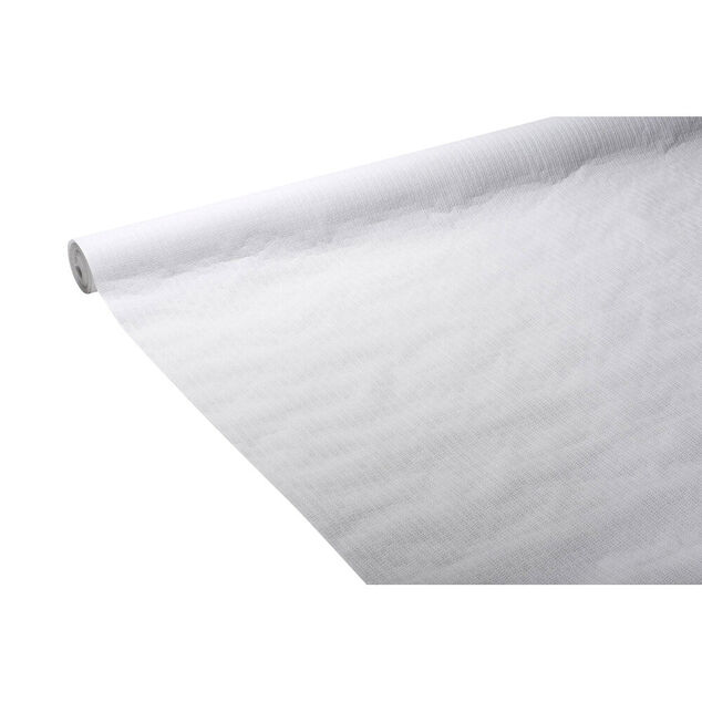 Nappe en papier gaufr&eacute; uni blanc 25 m