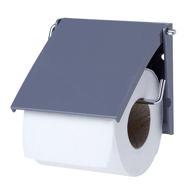 D&eacute;rouleur papier toilettes gris