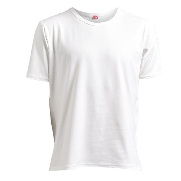 T shirt homme fibre de bambou &eacute;lasthanne blanc - Taille S