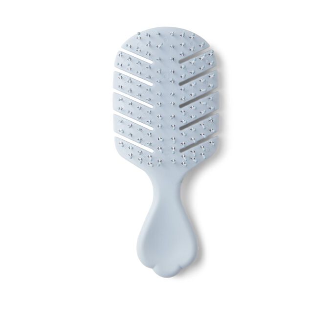 Brosse &agrave; cheveux format mini en plastique 3 coloris