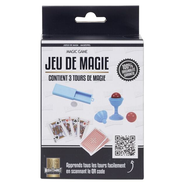 Kit jeu de magie 3 tours faciles (3 mod&egrave;les)
