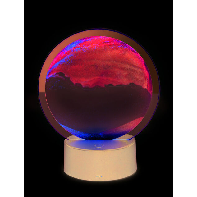 Cadre sable mouvant &agrave; poser LED lumineux USB H19cm - 4 mod&egrave;les