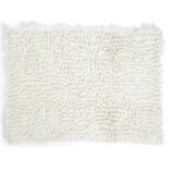 Tapis de bain chenille 40x60cm polyester beige