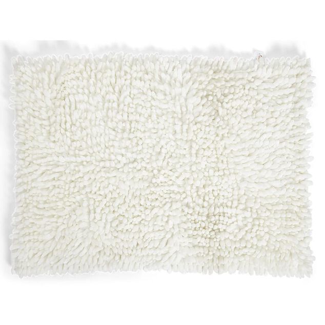 Tapis de bain chenille 40x60cm polyester beige
