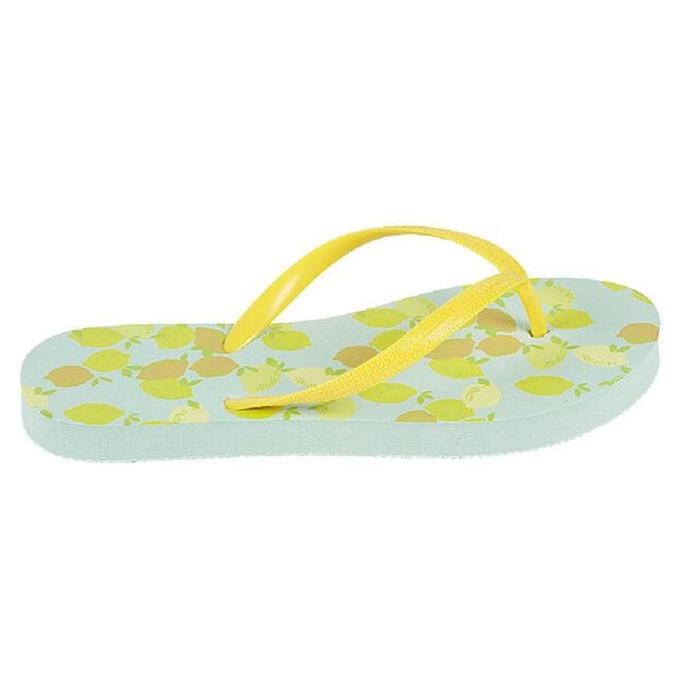 Tong pour femme motif citron taille 40/41