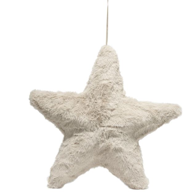 &Eacute;toile de No&euml;l effet fourrure &agrave; suspendre (3 mod&egrave;les)