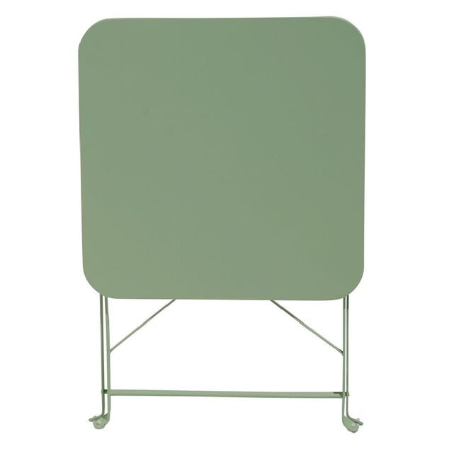 Table basse de jardin pliante Boston m&eacute;tal vert