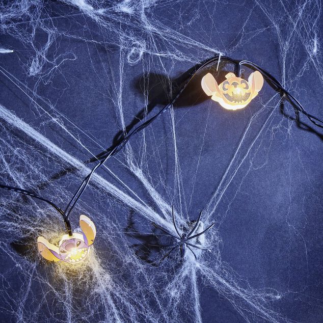 Guirlande lumineuse LED Halloween Disney Stitch &agrave; piles 1,6m