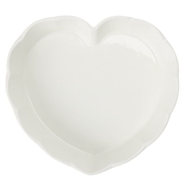 Moule &agrave; g&acirc;teau forme coeur en c&eacute;ramique 24,5x26,5cm (2 mod&egrave;les)