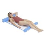 Hamac filet piscine filet avec boudins pour t&ecirc;te et pieds 80x128cm