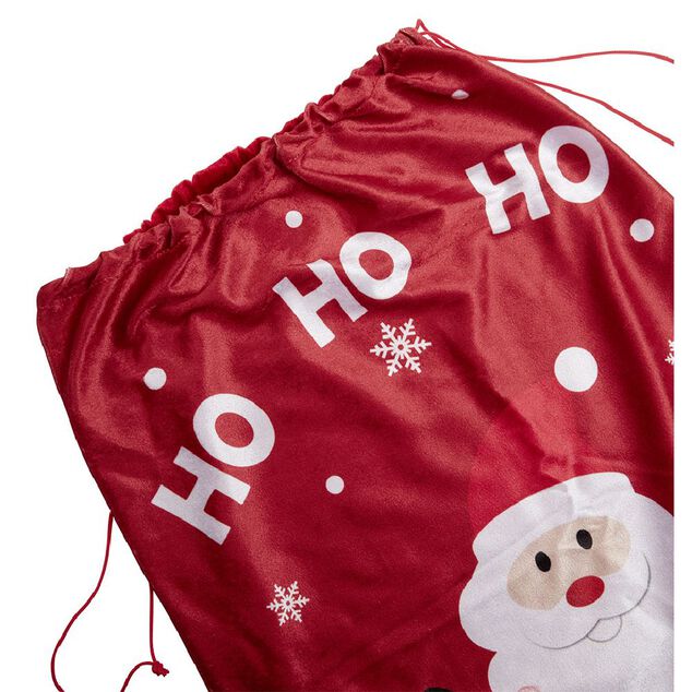 Hotte de P&egrave;re No&euml;l en velours