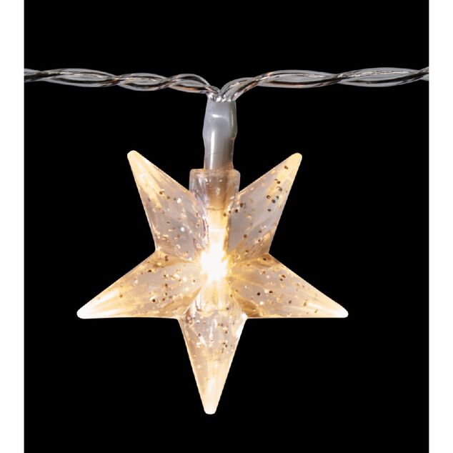 Guirlande électrique étoiles multicolores fixe L. 1 m