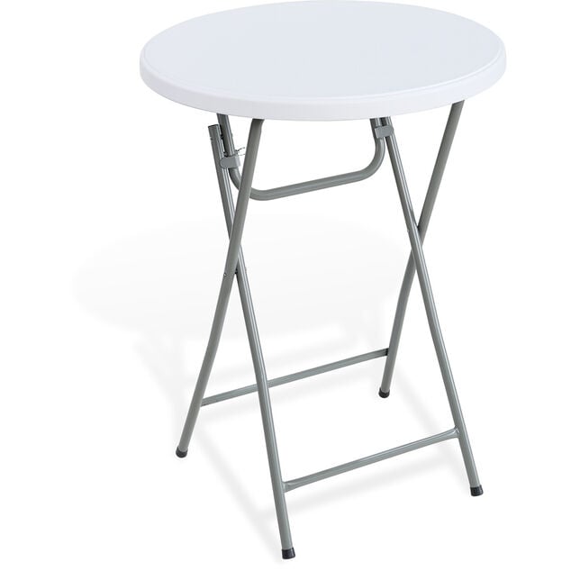 Table bar de jardin Fiesta blanc Ø80xH110cm