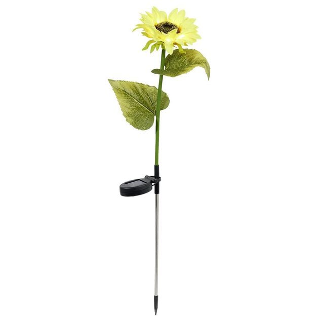 Tournesol pic solaire LED blanc chaud H70cm
