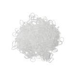Lot de 500 mini &eacute;lastiques &agrave; cheveux caoutchouc transparent