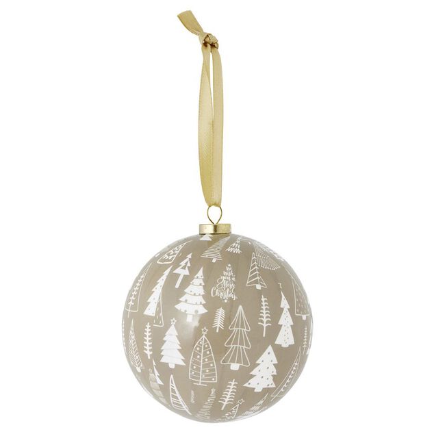 Boule de No&euml;l assortie rose et dor&eacute; &Oslash;8cm - 3 mod&egrave;les