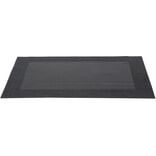 Set de table rectangulaire pvc uni noir