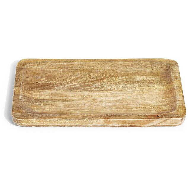Plateau rectangulaire en bois 30x20x1,5cm