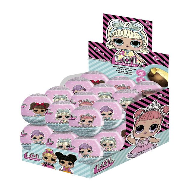 oeuf surprise chocolat LOL 20gr (4 mod&egrave;les)