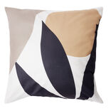 Housse de coussin tissu velours motif végétal 45x45cm (2 modèles)