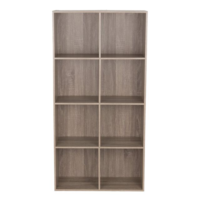 Structure pour Box Cube 8 cases bois brun 69x30xH137cm