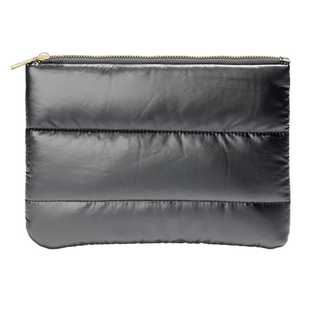 Pochette à cosmétiques matelassée design doudoune 25x18cm - 3 coloris