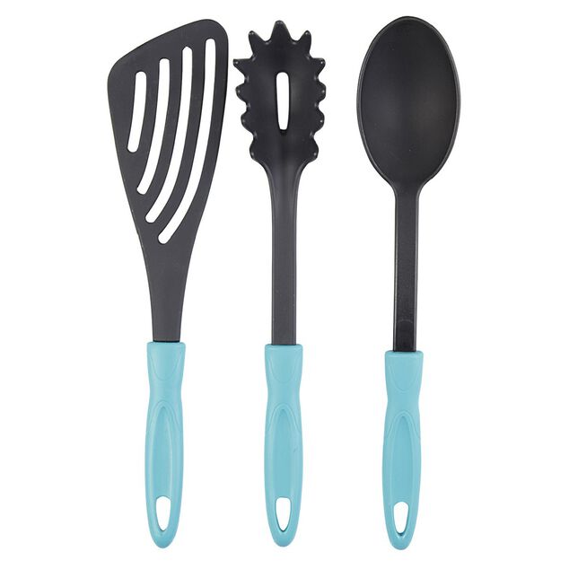 Set de 3 ustensiles de cuisine polyamide polypropyl&egrave;ne L. 32 cm