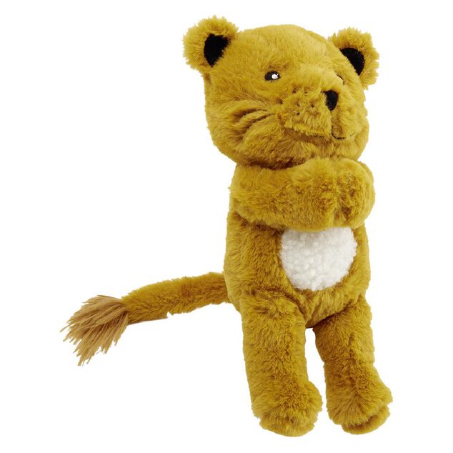 Peluche lion polyester H.22.5 cm