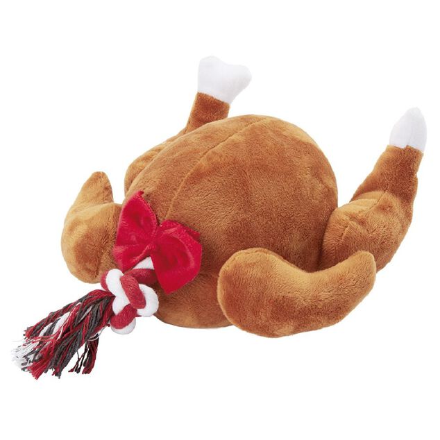 Jouet Peluche dinde de Noël pour chien