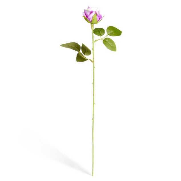 Fleur artificielle rose blanche et rose H51cm