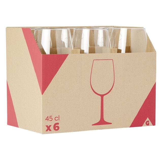Verre &agrave; pied 45 cl x6
