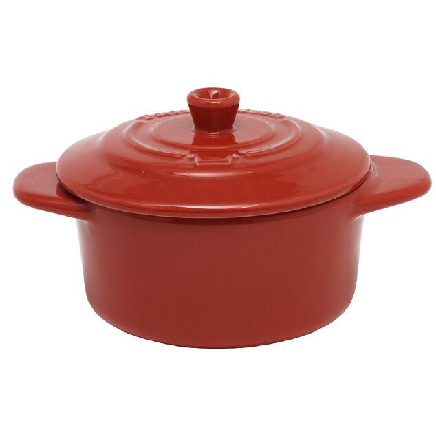 Mini cocotte ronde rouge