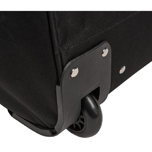 Sac de voyage trolley noir &agrave; roulettes