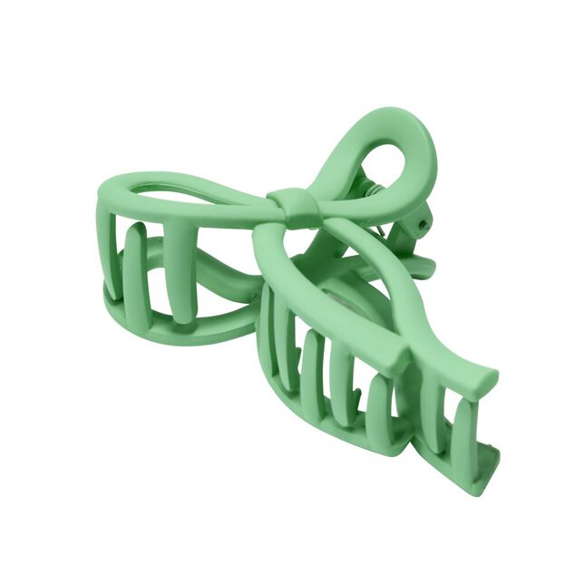 Pince à cheveux forme noeud vert