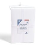 Drap housse 140x190cm 100% coton percale blanc