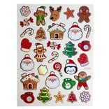 Sticker 3D fenêtre et mur Noël repositionnable x30