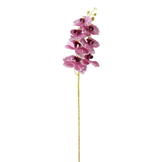 Fleur artificielle tige orchid&eacute;e rose H92cm