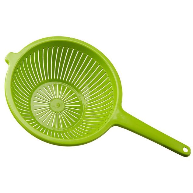 Passoire &agrave; queue plastique vert