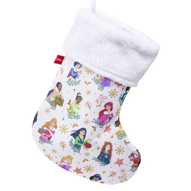 Chaussette de No&euml;l Disney Princesses &agrave; suspendre H27cm
