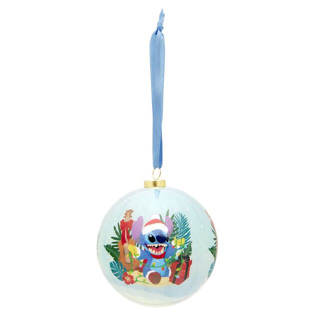 Boule de No&euml;l Disney Stitch bleu &Oslash;7,5cm