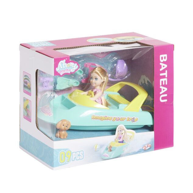 Jouet bateau 9 accessoires